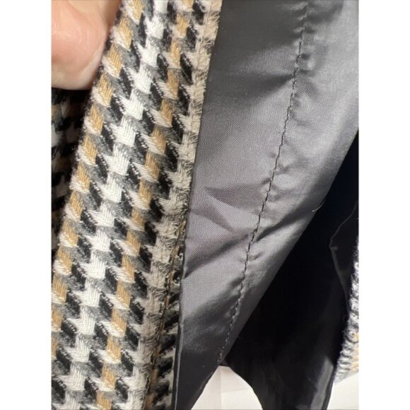 Talbots Houndstooth Wool Blend Lined Skirt Size 20W Gray, Beige, White & Black - Picture 3 of 8